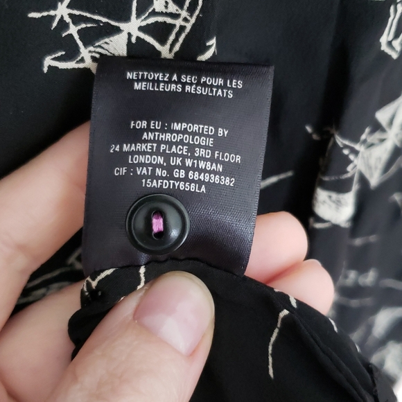 Silk origami print dress - Picture 8 of 12